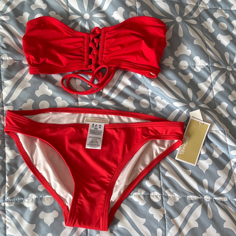 Michael Kors bikini set Poppy size small